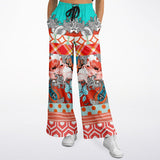 Coral Springs Abstract Paisley Patchwork Eco-Poly Wide Leg Pants Athletic Flare Joggers - Thathoodyshop