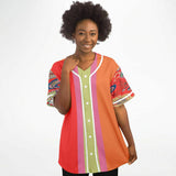 Chili Pepper Colorblock Trio Button Front Jersey Button Front Shirt - Thathoodyshop