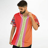 Chili Pepper Colorblock Trio Button Front Jersey Button Front Shirt - Thathoodyshop
