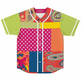 Chili Pepper Patchwork Button Front Jersey Button Front Shirt - Thathoodyshop