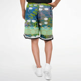 Dragonfly Abstract Print Basketball Shorts Basketball Shorts - Thathoodyshop