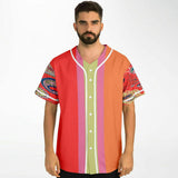 Chili Pepper Colorblock Trio Button Front Jersey Button Front Shirt - Thathoodyshop