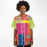 Chili Pepper Patchwork Button Front Jersey Button Front Shirt - Thathoodyshop