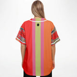 Chili Pepper Colorblock Trio Button Front Jersey Button Front Shirt - Thathoodyshop