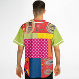 Chili Pepper Patchwork Button Front Jersey Button Front Shirt - Thathoodyshop