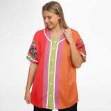 Chili Pepper Colorblock Trio Button Front Jersey Button Front Shirt - Thathoodyshop