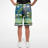 Dragonfly Abstract Print Basketball Shorts Basketball Shorts - Thathoodyshop