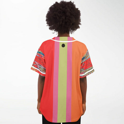Chili Pepper Colorblock Trio Button Front Jersey Button Front Shirt - Thathoodyshop
