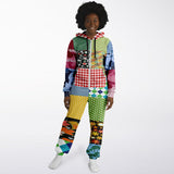Army Brat Unisex Fleece Unisex Patchwork Romper Fleece Romper - Thathoodyshop