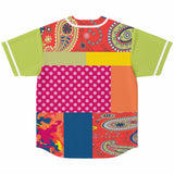 Chili Pepper Patchwork Button Front Jersey Button Front Shirt - Thathoodyshop