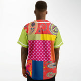 Chili Pepper Patchwork Button Front Jersey Button Front Shirt - Thathoodyshop