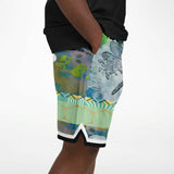Dragonfly Abstract Print Basketball Shorts Basketball Shorts - Thathoodyshop