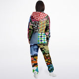 Army Brat Unisex Fleece Unisex Patchwork Romper Fleece Romper - Thathoodyshop