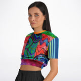 Me So Psychedelic Cropped Sweater Cropped Sweater - Thathoodyshop