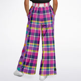 Mercury Retrograde Plaid SW Bellbottoms Flare Leg Pants - Thathoodyshop