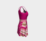 Pink Safari Flare Dress Flare Dress - Thathoodyshop