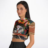 Sushi Boat Cropped Sweater Cropped Sweater - Thathoodyshop