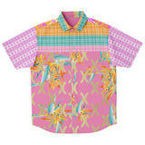 Pink Passion S/S Button Down Shirt Short Sleeve Button Down Shirt - AOP - Thathoodyshop