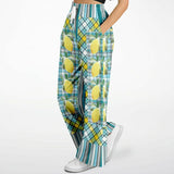Lemon Zest Striped Flare Leg Joggers Flare Joggers - Thathoodyshop