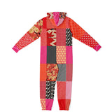 Tokyo Nights Asian Floral Patchwork Unisex Romper Jumpsuit - Thathoodyshop