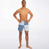 Blue Lagoon Dunkies Swim Trunks Men - AOP - Thathoodyshop