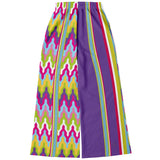 Groovy Purple Calypso Stretchy Phat Bellbottoms Flare Joggers - Thathoodyshop