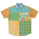 South Beach S/S Button Down Shirt Short Sleeve Button Down Shirt - AOP - Thathoodyshop