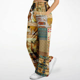 Mother Lode African Print SW Stretchy Phat Bellbottoms Flare Leg Joggers - Thathoodyshop