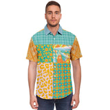 South Beach S/S Button Down Shirt Short Sleeve Button Down Shirt - AOP - Thathoodyshop