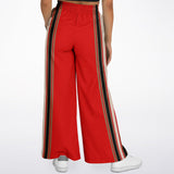 Gold Line Red Flare Leg Joggers Athletic Flare Jogger - AOP - Thathoodyshop