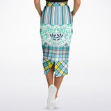 Lemon Zest Floral Maxi Skirt Long Pocket Skirt - Thathoodyshop