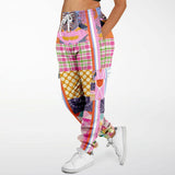 Bahama Mama Pink Patchwork Unisex Eco-Poly Cargo Joggers Cargo Pants - Thathoodyshop