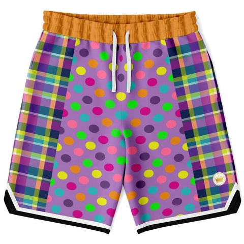 Mercury Retrograde Purple Vertical Basketball Shorts Basketball Shorts - Thathoodyshop
