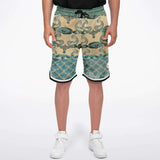 Bon Voyage Basketball Shorts Basketball Short Rib - AOP - Thathoodyshop