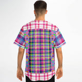 Mercury Retrograde Plaid Button Front Jersey Baseball Jersey - Thathoodyshop