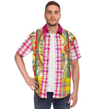Ashbury Heights Plaid Paisley Button Down Shirt Short Sleeve Button Down Shirt - Thathoodyshop