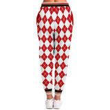 Gold Line Red Argyle Unisex Joggers Joggers - Thathoodyshop