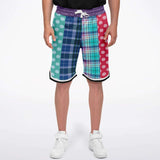 Cerulean Polka Dot Basketball Shorts Basketball Shorts - Thathoodyshop