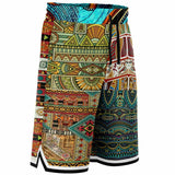 Mother Lode African Print Basketball Shorts Basketball Shorts - Thathoodyshop