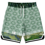 Morning Glory Shorts Basketball Short Rib - AOP - Thathoodyshop