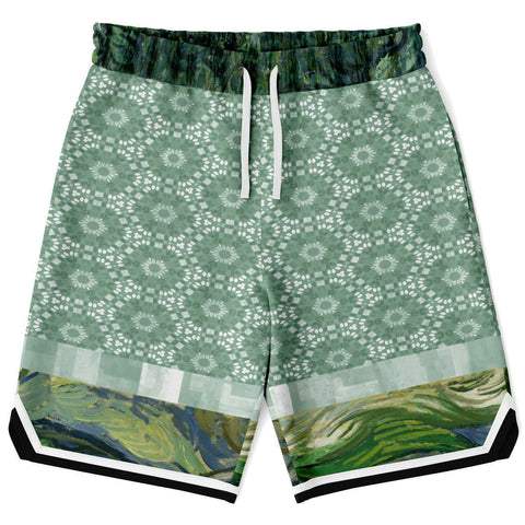 Morning Glory Shorts Basketball Short Rib - AOP - Thathoodyshop