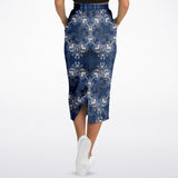 Blue Mystic Pocket Maxi Skirt Long Skirt - Thathoodyshop