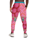 Gypsy Beat Pink Patchwork Unisex Fleece Joggers Joggers - Thathoodyshop