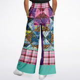 Gypsy Queen Purple Flare Leg Joggers Athletic Flare Jogger - AOP - Thathoodyshop