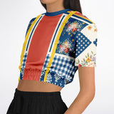Porcelain Fleur Cropped Sweater Cropped Sweater - Thathoodyshop