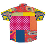 Chili Pepper Camo Patchwork Button Down Shirt Short Sleeve Button Down Shirt - Thathoodyshop