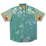 My Little Mermaid S/S Button Down Shirt Short Sleeve Button Down Shirt - AOP - Thathoodyshop