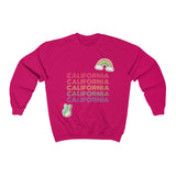 Peace Love & California HD Crewneck Sweatshirt - Thathoodyshop