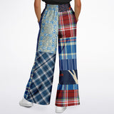 Andromeda Blue Hobo Patchwork Bellbottoms Flare Leg Pants - Thathoodyshop