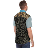Steampunk Warrior S/S Button Down Shirt Short Sleeve Button Down Shirt - AOP - Thathoodyshop